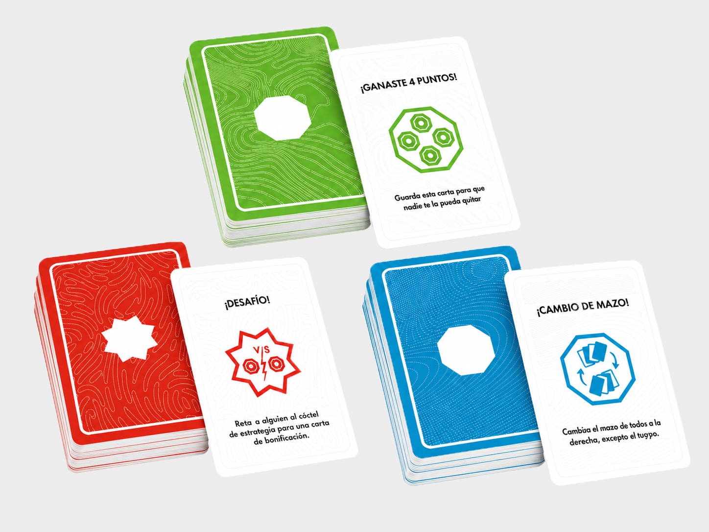 Mazos de cartas de Enrútate